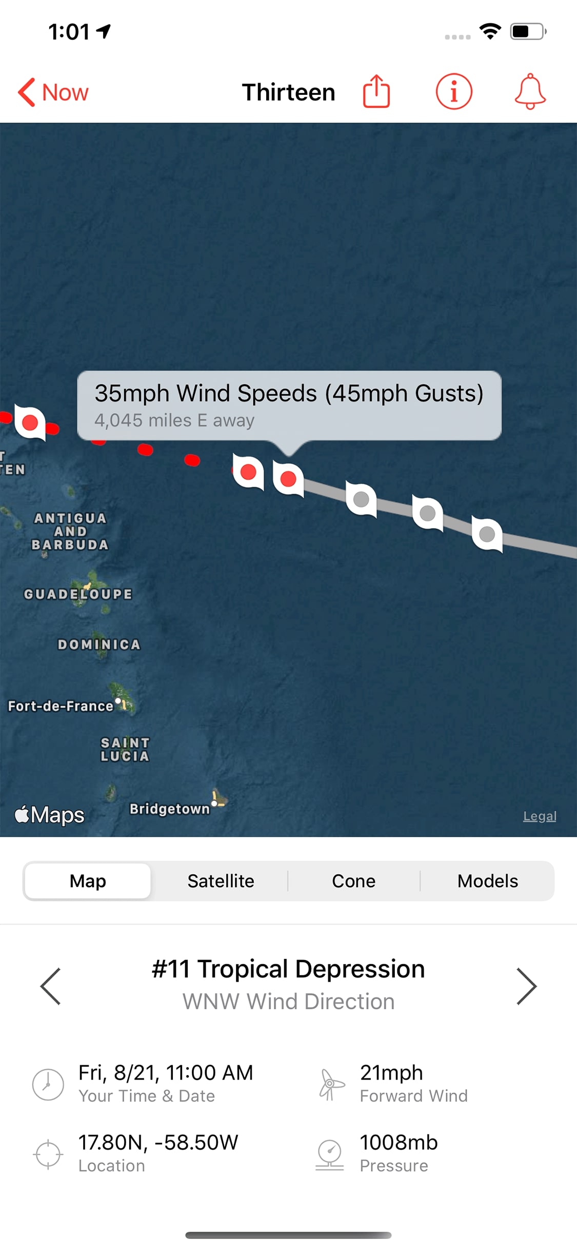 My Hurricane Tracker Screenshot